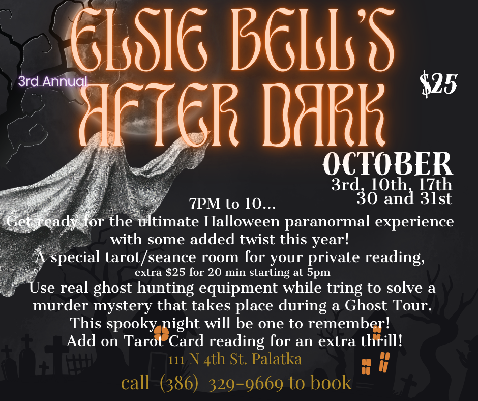 Elsie Bell's After Dark event flyer